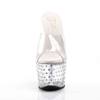 Pleaser - STARDUST701 Mules à talons - Chaussures de pole dance - Blanc/Couleur argent Product image